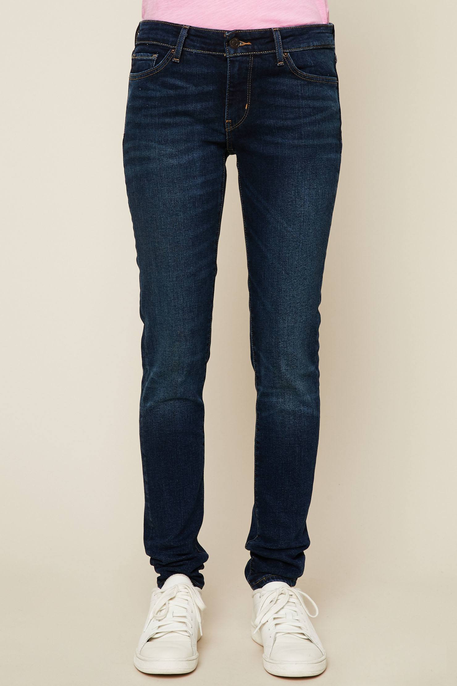 Levi's Jean 711 skinny bleu foncé - Jeans Femme Monshowroom