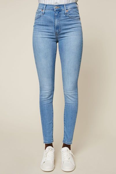 Levi's Jean Mile High Super Skinny bleu clair - Jeans Femme Monshowroom