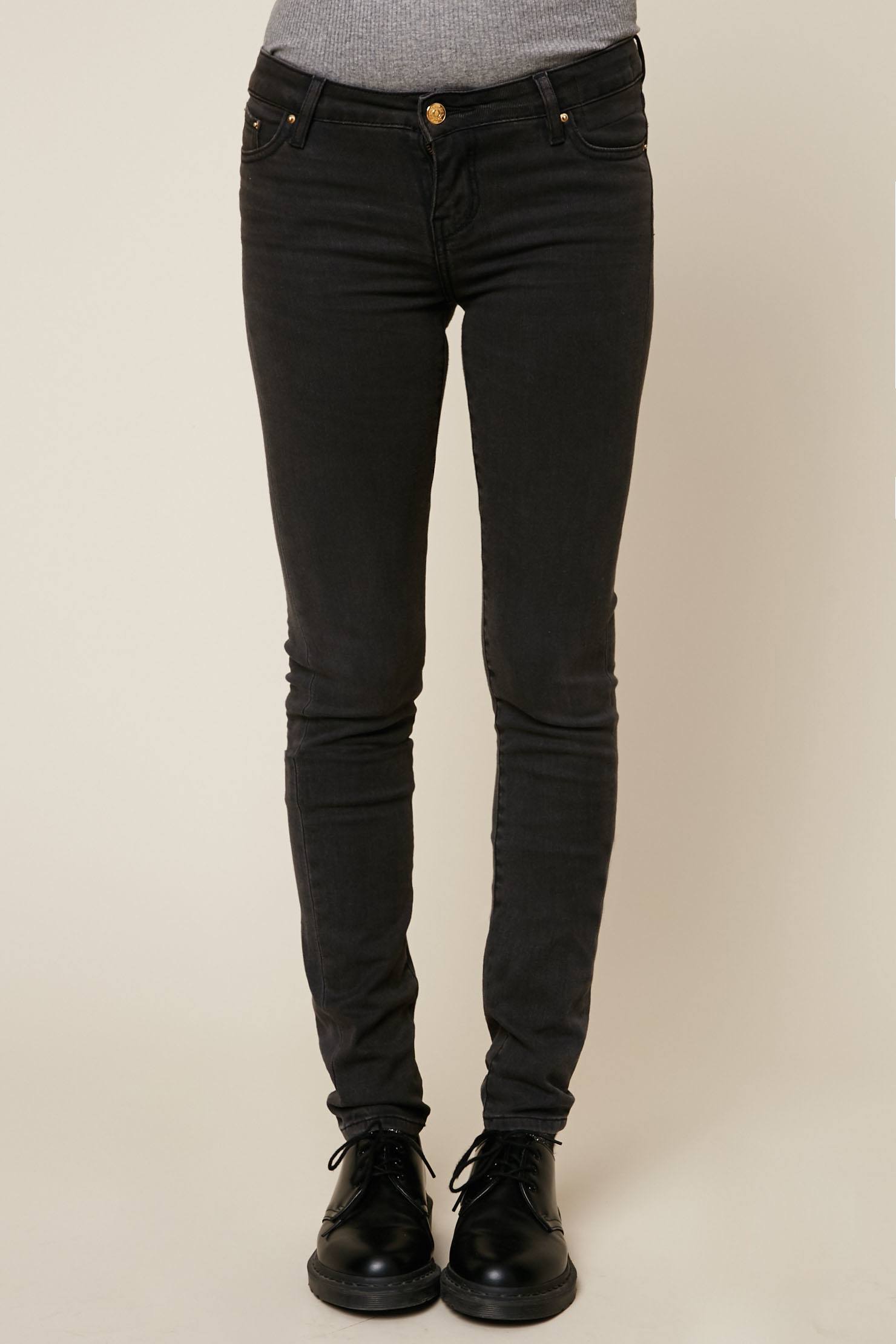 School Rag Queen Jean skinny délavé noir - Jeans Femme Monshowroom