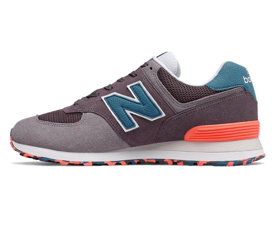 New Balance 574 Marbled Street Baskets Basses Light Shale with Sea Smoke pas cher - Baskets Homme New Balance