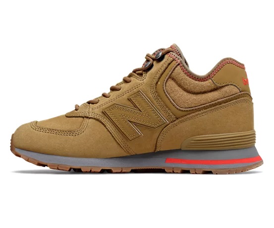 New Balance 574 Mid Tarnish with Velocity Red pas cher - Baskets Homme New Balance