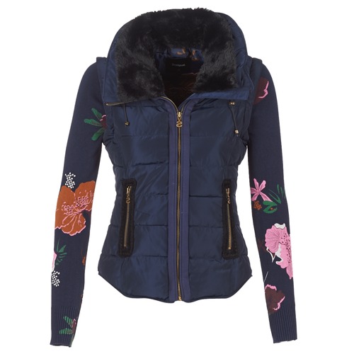 Desigual GRAMI Marine pas cher - Doudoune Femme Spartoo