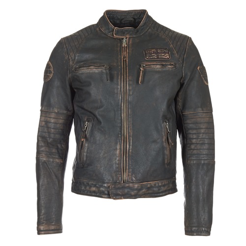 Redskins ENFIELD Noir - Veste en cuir Homme Spartoo