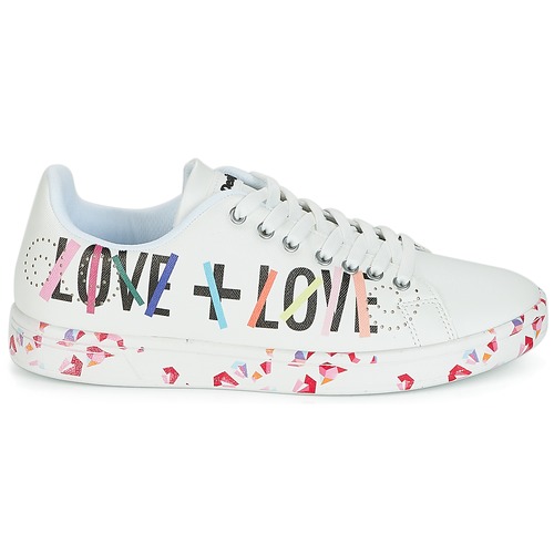 Desigual COSMIC-GEOMETRY-NOW Blanc pas cher - Baskets Femme Spartoo