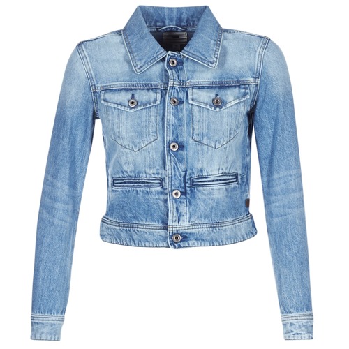 G-Star Raw D-STAQ DC DNM JKT WMN Light Aged - Veste en Jeans Femme Spartoo