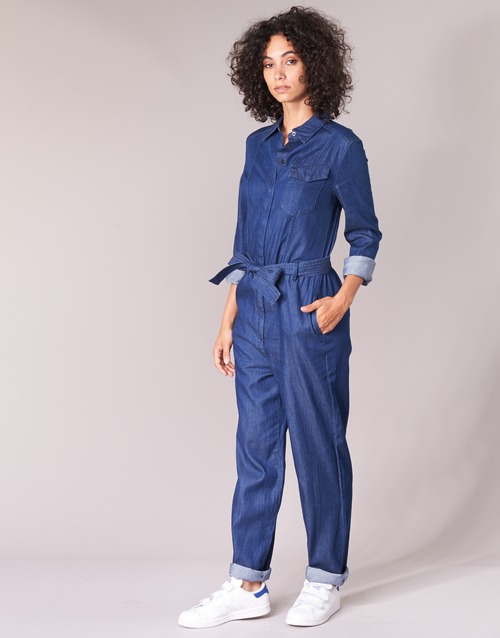 G-Star Raw TACOMA JUMPSUIT Bleu Laverton Denim Rinsed - Combinaison Femme Spartoo