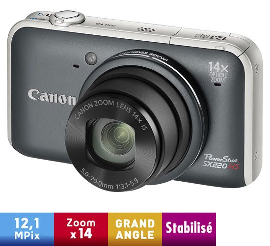 Canon PowerShot SX220 HS Gris
