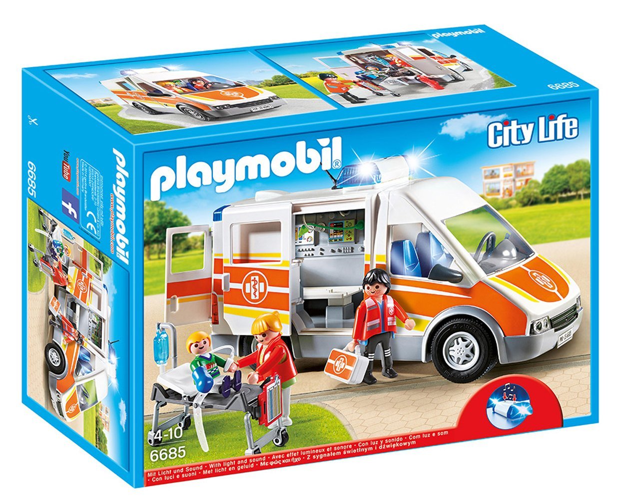 Playmobil - Ambulance avec gyrophare et sirène