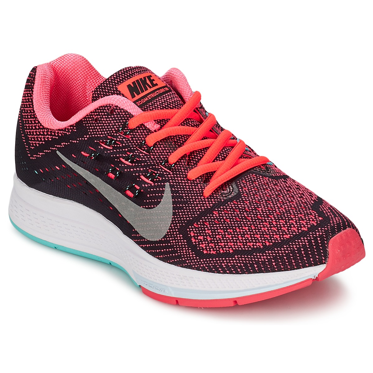 Chaussures de running Nike ZOOM STRUCTURE 18 Corail / Gris