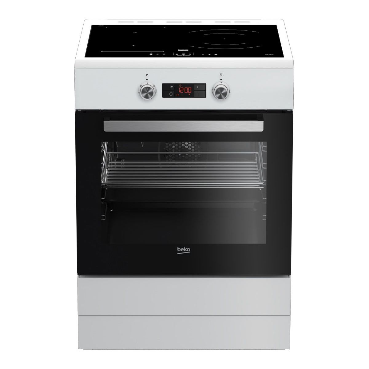 Cuisinière induction BEKO FSE68330WCS pas cher - Cuisinière Webdistrib