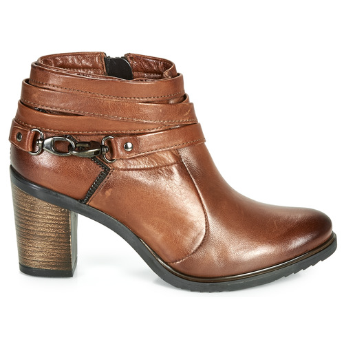 Dream in Green HANFINE Low Boot Cognac - Low Boots Femme Spartoo