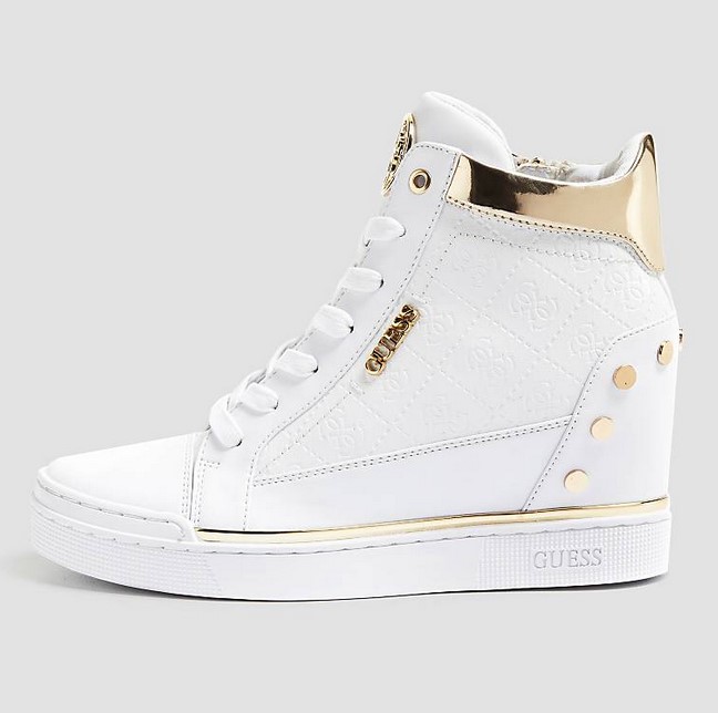 SNEAKERS FINLY IMPRIME LOGO Blanc GUESS - Baskets Femme Guess