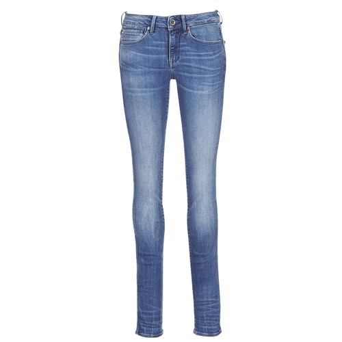 G-Star Raw MIDGE MID STRAIGHT Bleu Medium Indigo Aged pas cher - Jeans Femme Spartoo