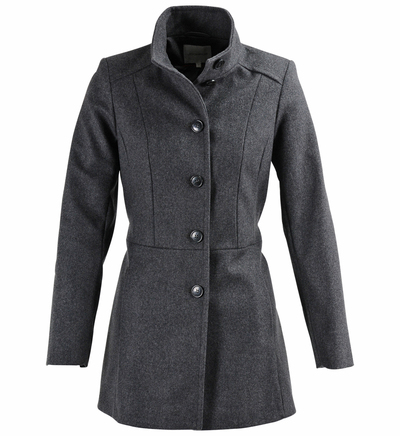 Manteau ceinturé en laine Jodhpur Anthracite