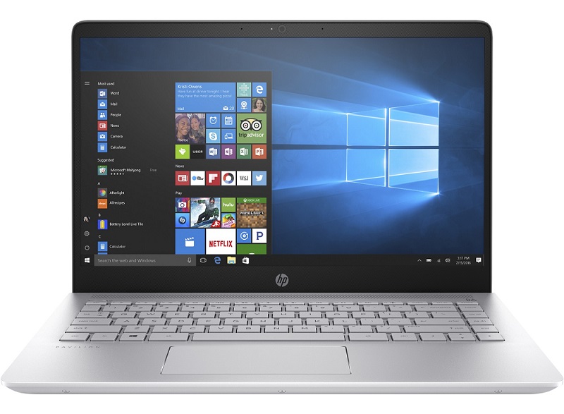 HP Pavilion 14-bf004nf argent minéral  pas cher - Pc Portable HP