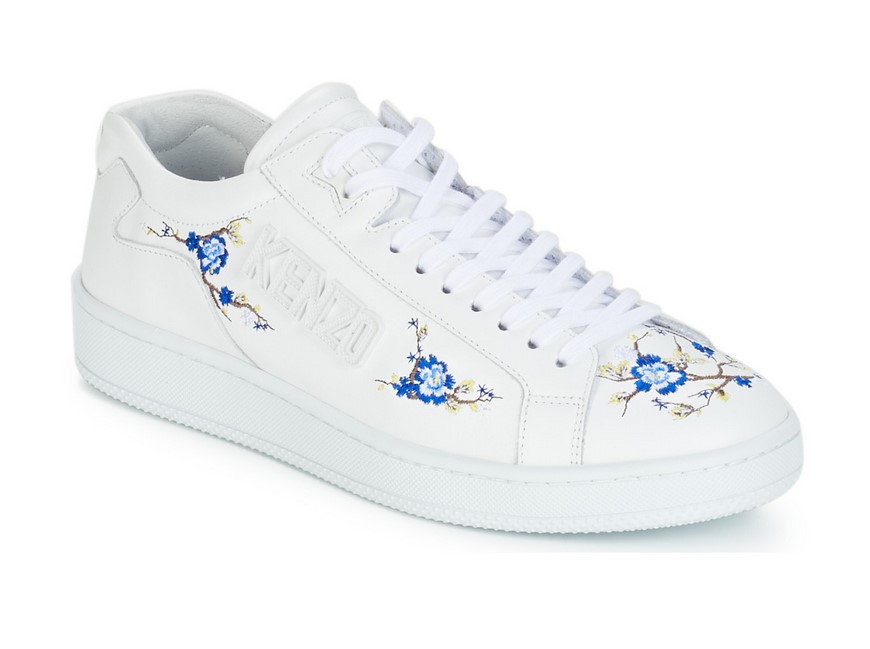 Kenzo TENNIX Baskets Basses Blanc