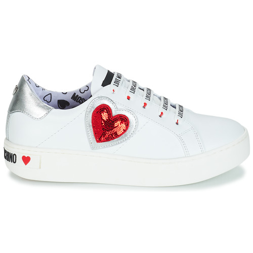 Love Moschino JA15133G17 Baskets Basses Blanc pas cher - Baskets Femme Spartoo