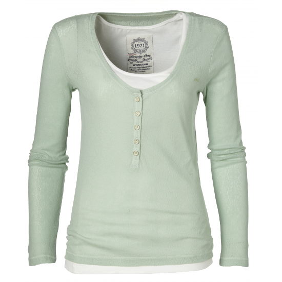 T-Shirt Manche Longue Reese Ajour Vert