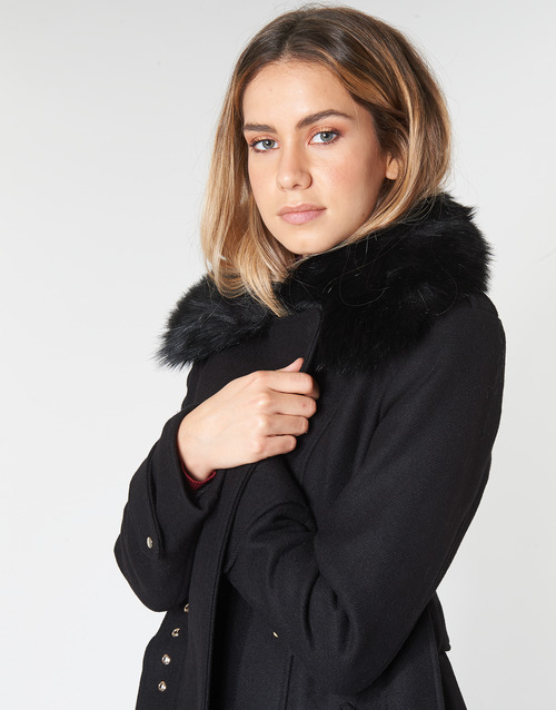 Manteau GLOW Noir Morgan pas cher - Manteau Femme Morgan