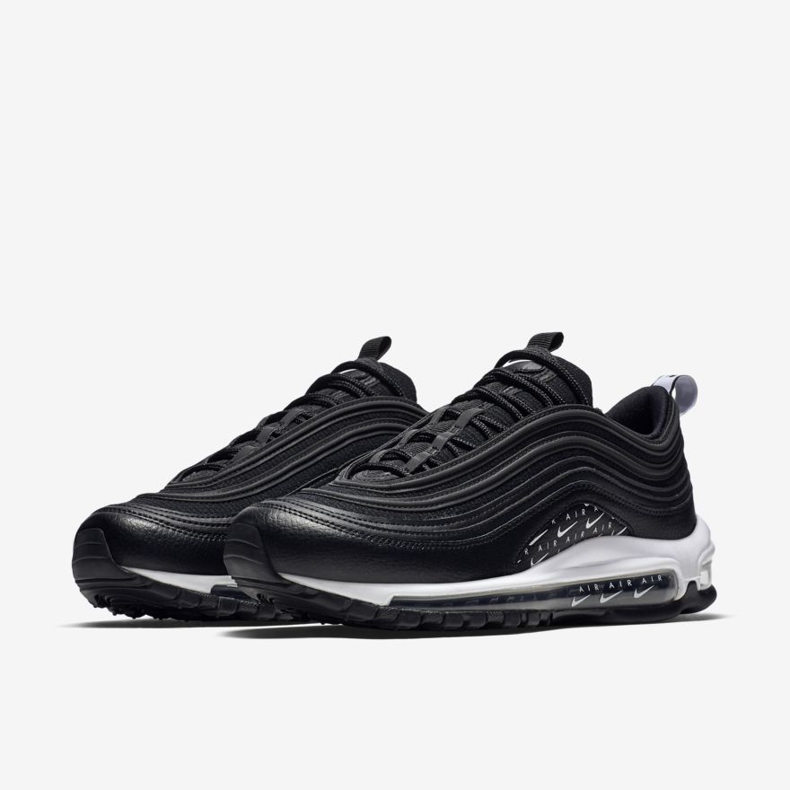 Nike Air Max 97 LX Logo Baskets Basses Noir/Blanc/Noir pas cher - Baskets Femme Nike