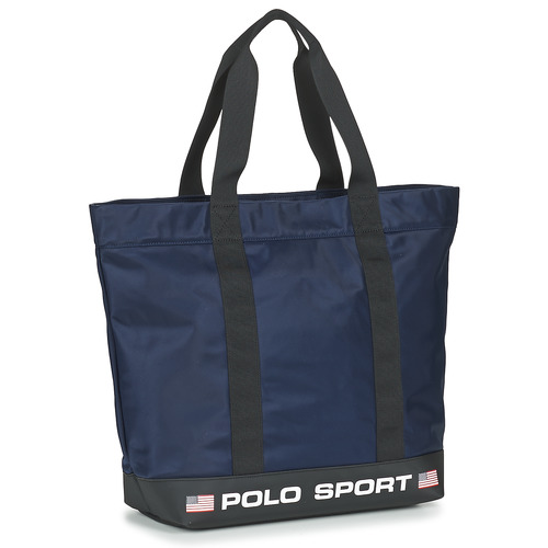 Polo Ralph Lauren P SPRT TOTE-TOTE-NYLON Marine pas cher - Cabas Spartoo