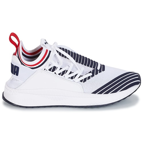 Puma TSUGI JUN SPORT STRIPE.WHI WHITE pas cher - Baskets Homme Spartoo