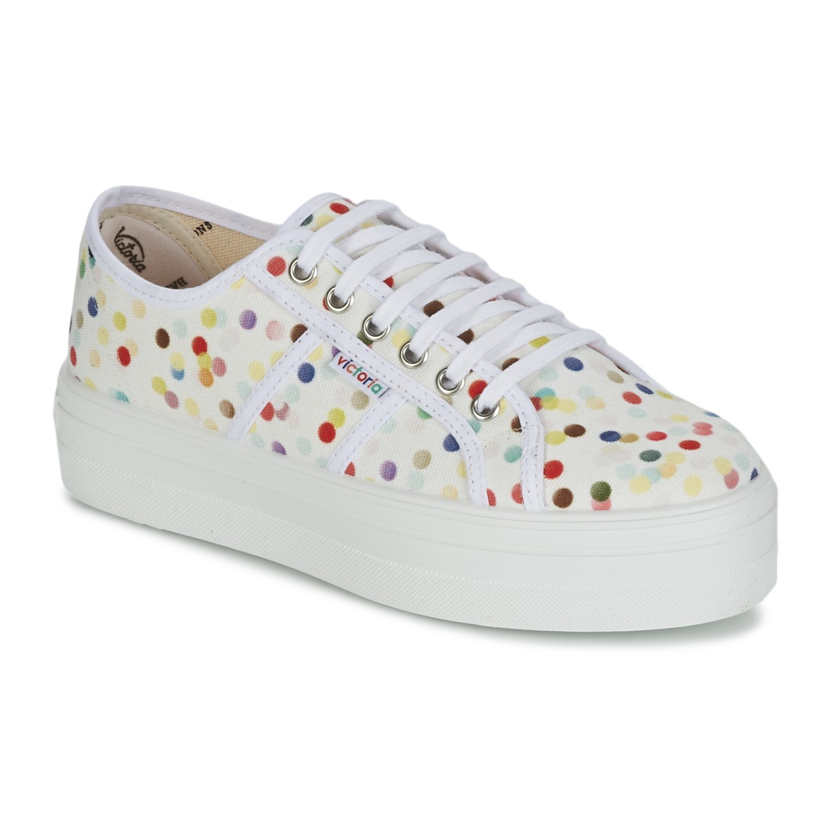 Victoria PLATAFORMA 10 ANS Blanc / Multicolore