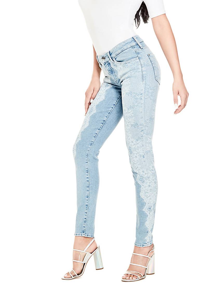 JEAN EFFET DENTELLE Guess - Jeans Femme Guess