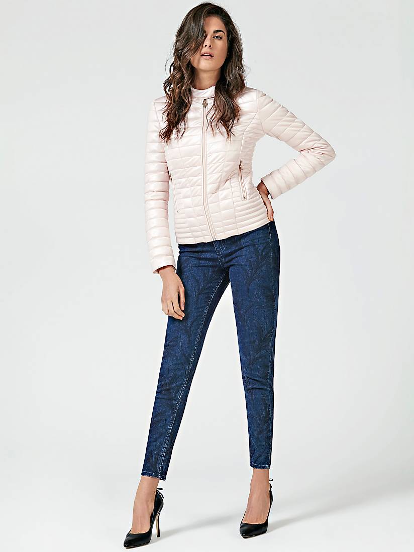 VESTE SURPIQUÉE EN STRETCH Guess pas cher - Veste Femme Guess