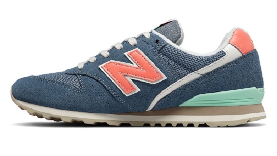 New Balance 996 Baskets Basses Stone Blue with Natural Peach