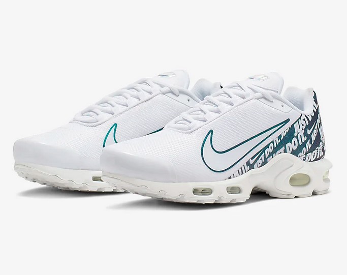 Nike Air Max Plus Blanc/Argent métallique/Blanc pas cher - Baskets Homme Nike