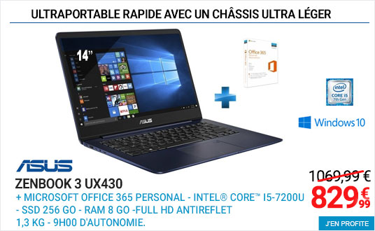 ASUS ZenBook Plus UX430 Bleu métal