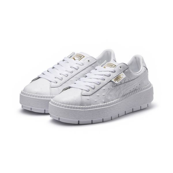 PUMA Basket Platform Trace Ostrich pas cher - Baskets Femme PUMA