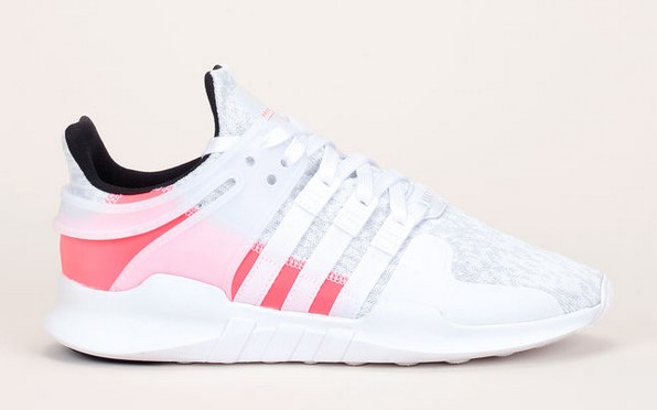 Adidas Originals Baskets bi-matière blanc/rose fluo EQT