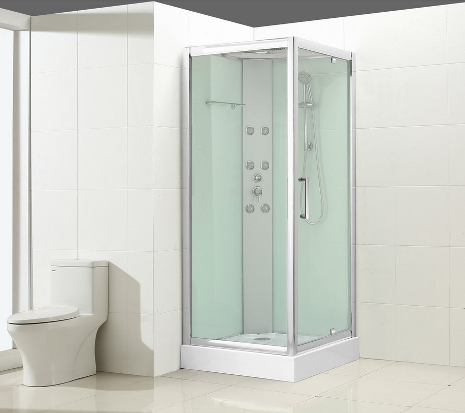 Cabine de douche carré Quad L.90 x l.90 cm verre transparent - Leroy Merlin