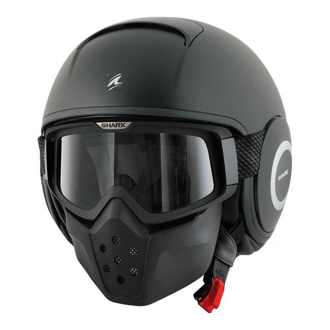 Casque shark RAW noir mat