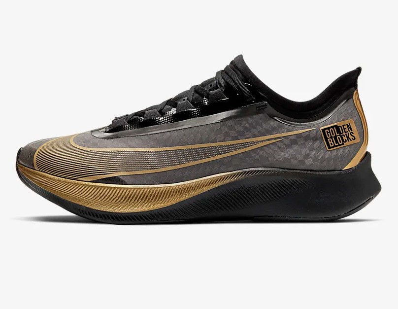 Nike Zoom Fly 3 Noir/Noir/Or métallique pour Homme