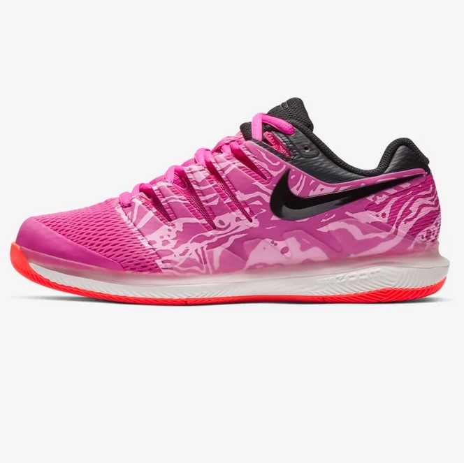 NikeCourt Air Zoom Vapor X Fuchsia Laser/Rose Psychédélique/Phantom/Noir pas cher - Baskets Femme Nike