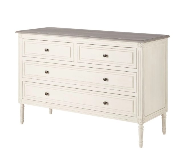 Commode 4 tiroirs Camilla ivoire - Commode Maisons du Monde