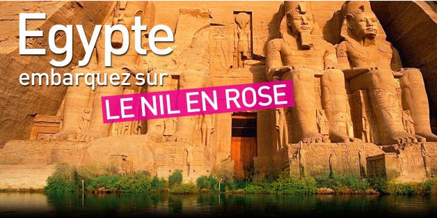 Croisière sur le Nil Lastminute - Egypte Embarquez sur Le Nil en Rose