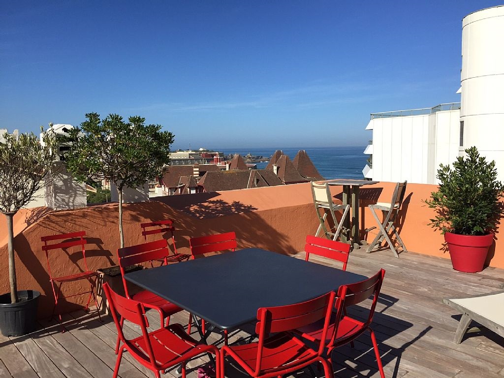 Abritel Location Biarritz Terrasse de 47 m2, Vue Mer plage à 50 m