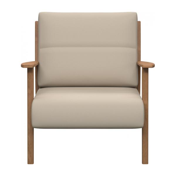 Soldes Fauteuil Habitat, Viken Fauteuil en cuir semi-aniline Savoy off white Habitat