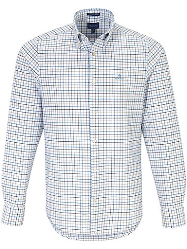 GANT La chemise 100% coton coupe Regular Fit blanc/bleu