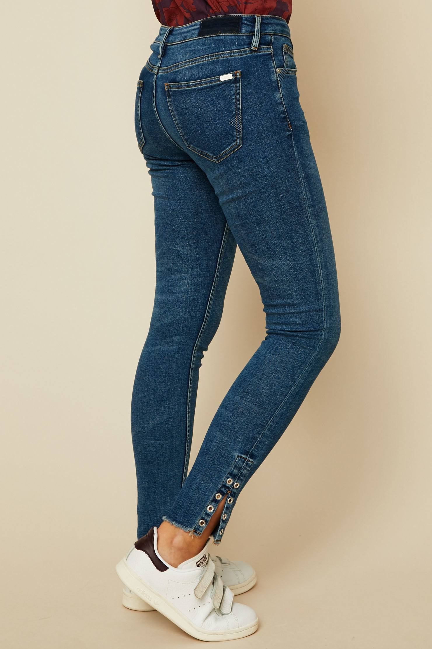 Reiko Josh Jean skinny en denim bleu - Jeans Femme Monshowroom