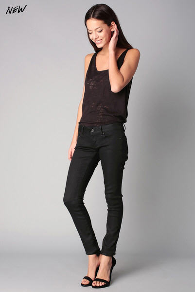 Jean super skinny noir Midge Zip G-star