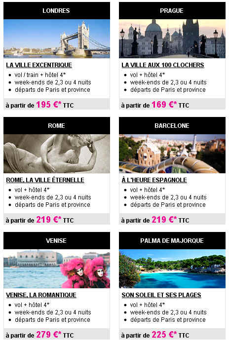 Lastminute - Week End Lastminute pas Cher Ponts de Juin 