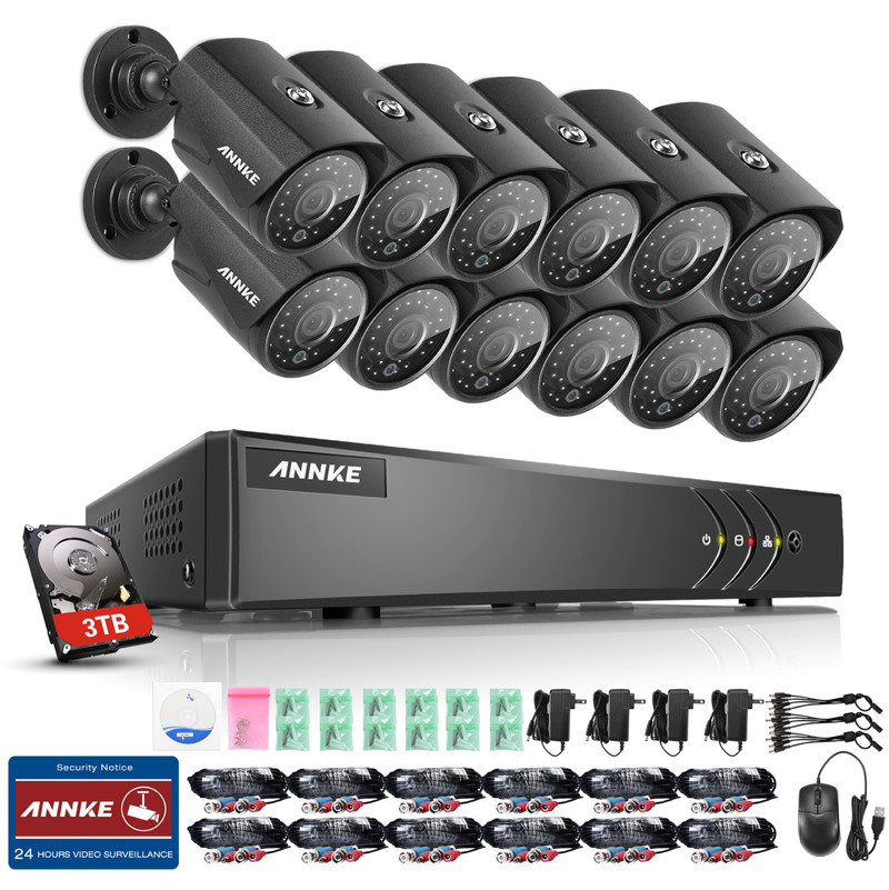 ANNKE Kit vidéosurveillance 16CH 1080N DVR - ManoMano