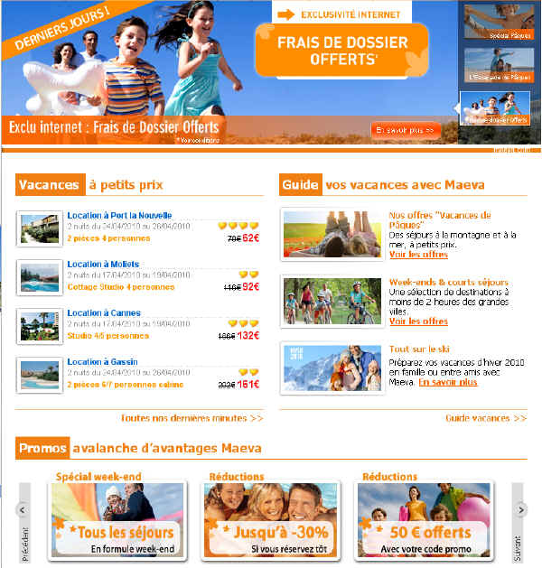 Maeva Location Vacances 20% de Réduction Séjours en France