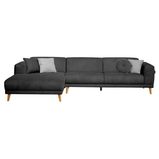 MARIUS Canapé d'angle gauche fixe 5 places Scandinave pas cher - Canapé Cdiscount