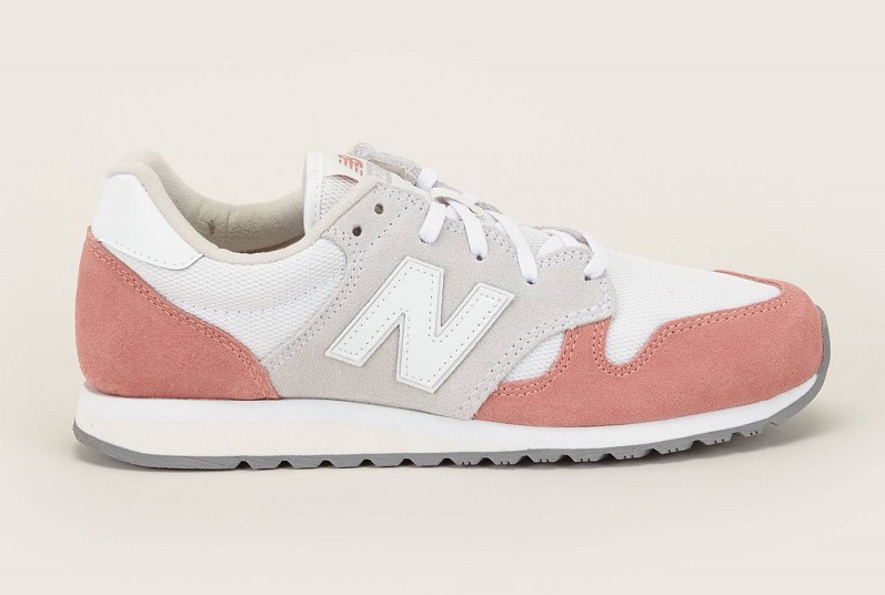 New Balance WL520TD Sneakers bi-matières rose et gris - Monshowroom